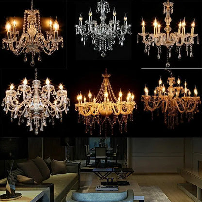 4/6/8/10/15 arms Lights Crystal Chandelier Pendant Ceiling Light Chandelier Lamp Living room light Vintage Home Lighting Indoor