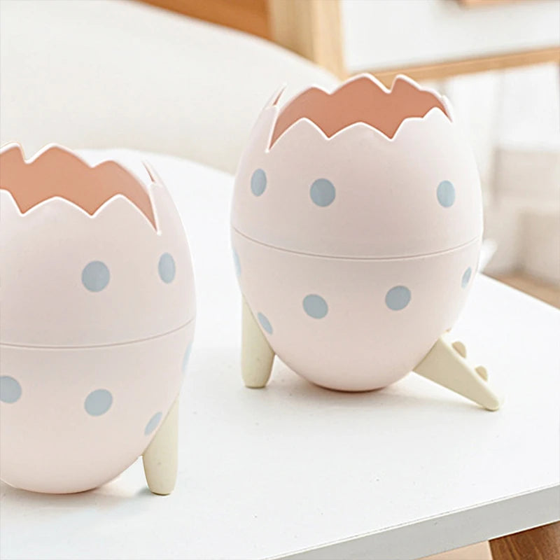 Cute Dinosaur Egg Detachable Pen Holder Organizer Pencil Pot Container Stationery Office Desktop Ornament Storage Box Kids Gift