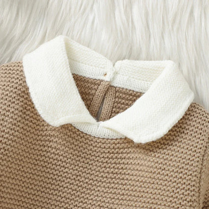 Autumn Winter Baby Boy Girl Knit Sweaters - Fashion Turtle Neck Long Sleeve Pullovers Tops for Newborn Infant Toddler
