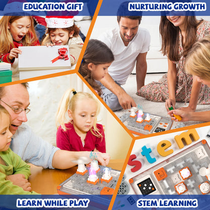 Educational Science Kit for Kids Ages 5+, STEM Toy with 500+ Circuit Projects, Electronic Building Kit for Boys & Girls