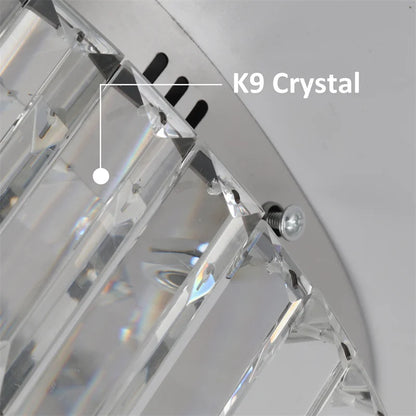 Indoor Crystal Led Ceiling Lamp Modern Luxury Chandelier Bedroom Living Room Decor Remote Control Dimming Hanging Light Lustre