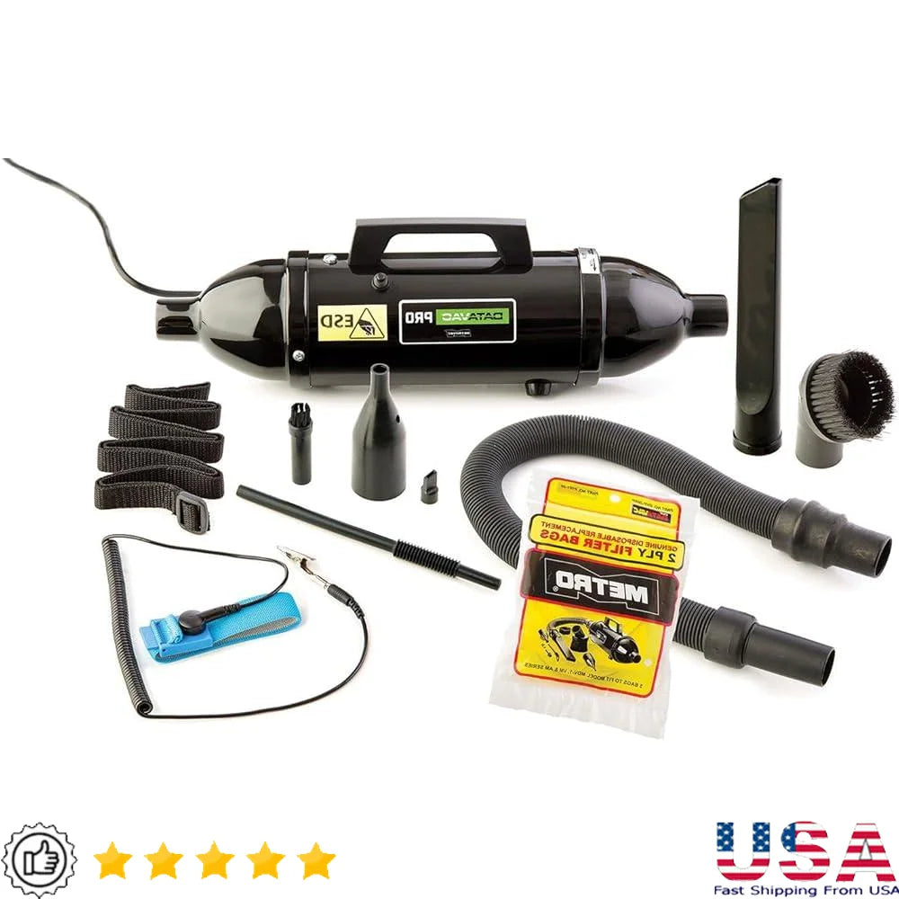 ESD Safe Vacuum Blower Computer Cleaning Tool Removing Dust Lint Paper Shreds Micro Cleaning Kit Lightweight Portable