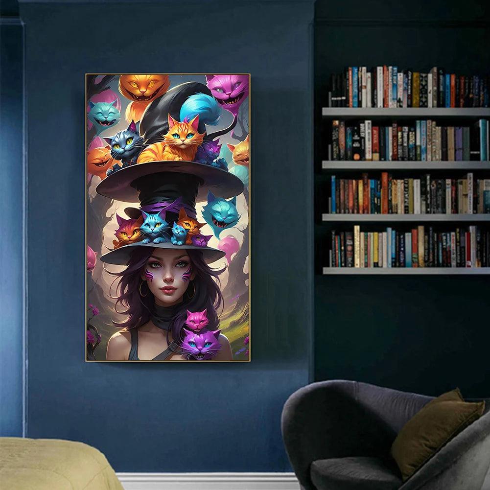 5D DIY Full Round Drill Diamond Painting Girl Kit Home Decor Art Craft