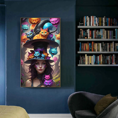 5D DIY Full Round Drill Diamond Painting Girl Kit Home Decor Art Craft