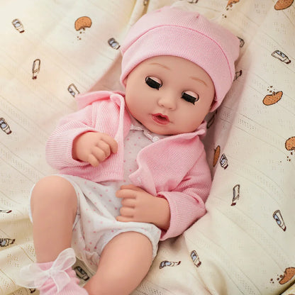 13inch Realistic Reborn Dolls Cute Soft Body Blink Doll Real Life Baby Dolls With Accessories For 3+ Year Old Girls Gifts