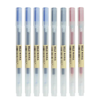 6/8Pcs/Set MUJIs Gel Pen Black/Red/Blue 0.38/0.5mm Ink Japan Color Pen Office School Ballpoint Pen Japanese Kawaii Stationery