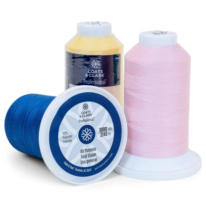 Professional 35 Weight Embroidery Thread Polyester 3000Y King Spool Sewing All Fabrics