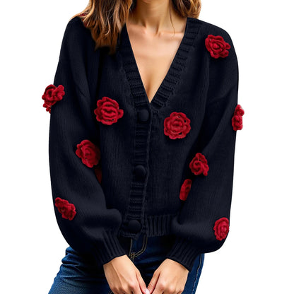 Fall Clothes Women'S Fashionable Long-Sleeved Button Top Sweater Pulls Femmes Tendances 2025 Ropa De Mujer Women Clothes