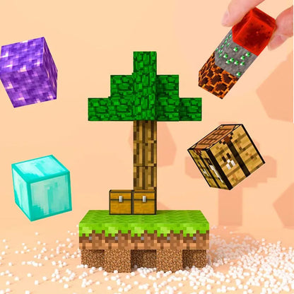 80-160Pcs Building Blocks Magnet Toy Mine DIY Game Scene Assembled Magnetic Block Building Blocks Children Puzzle Model Gift