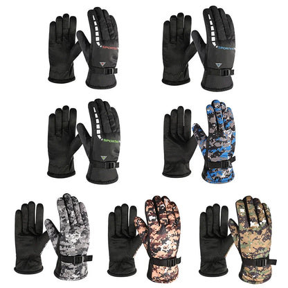 Winter Gloves Waterproof Windproof Warm Full Finger Gloves For Outdoor Sport Ski Bicycle Motorcycle Cycling Thermal Warm Gloves