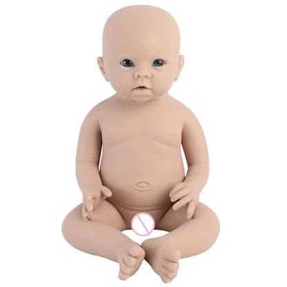 IVITA Silicone Reborn Baby Doll Unpainted Realistic Lifelike Girl Toy for Children Wholesale Lifelike Bebe Dolls