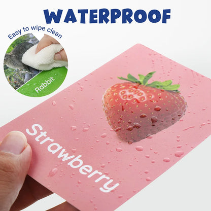 Flash Cards for Toddlers, 84 Double-Sided Educational Flashcards, Alphabet, Number, Objects Learning Cards for Kids