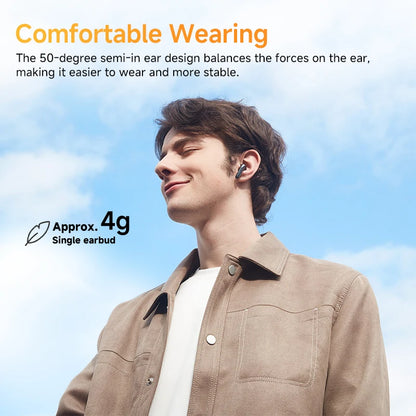 QCY HT10 AilyBuds Pro+ ANC Wireless Earphone Hi-Res Audio with LDAC Bluetooth 5.3 Earbuds 6 Mic AI HD Call Multipoint Connection