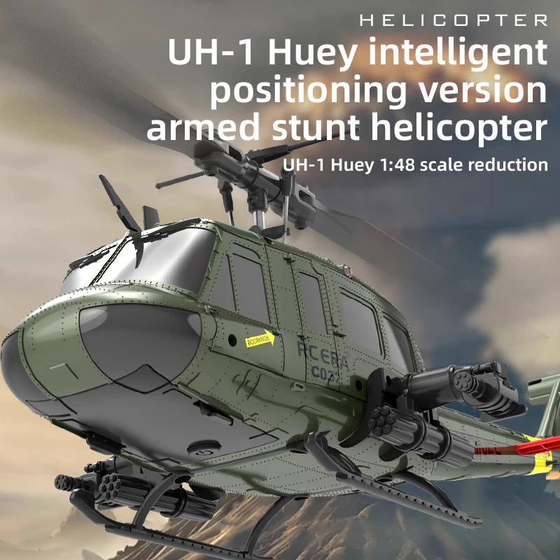 UH-1 C032 2.4G Remote Control Helicopter Six Channel Six Axis Gyroscope One Click Inverted Aerobatic Helicopter Toy Gift