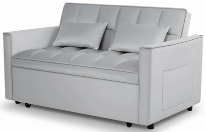 3 in 1 Convertible Sleeper Sofa Bed, Futon Couches for Living Room with Side Pocket | Adjustable Backrest| Velvet, Customized