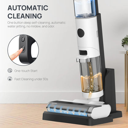 JONR ED12 Wet Dry Smart Vacuum Washing Cleaner Wireless Washing Floor Cleaner/Mop Water