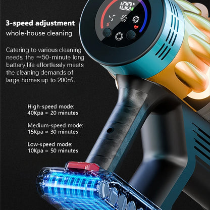 Wireless Vacuum Cleaner 550W 45KPA Strong Suction Portable Dust Cleaning Machine 1.2L Dust Cup Home  Cleaner