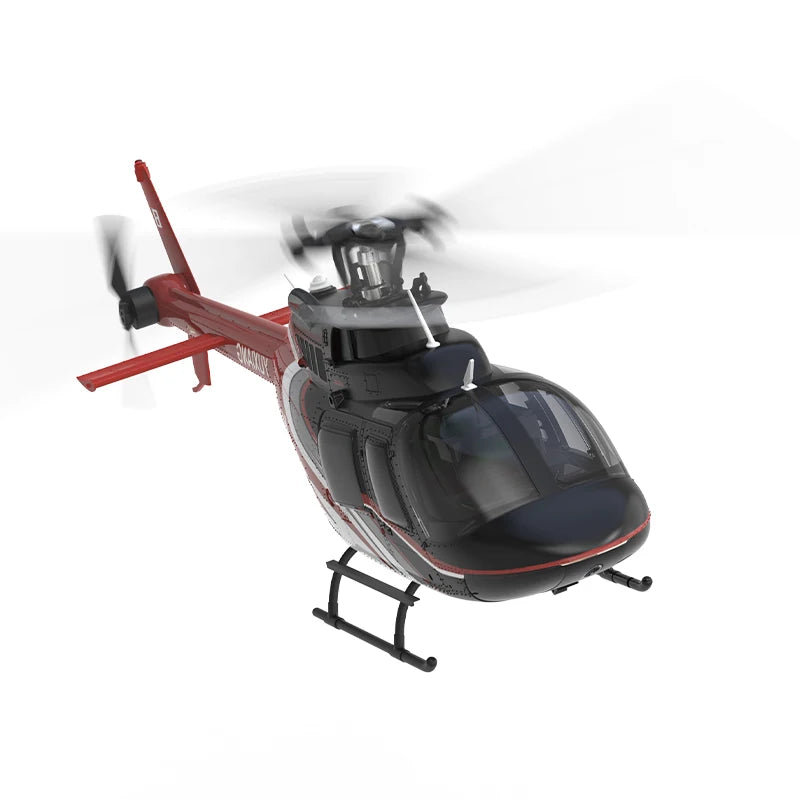 YXZNRC F08 1:27 Bell-206 Scale 2.4G 6CH Altitude Hold Optical Flow Positioning Dual Brushless Motor RC Helicopter VS C138