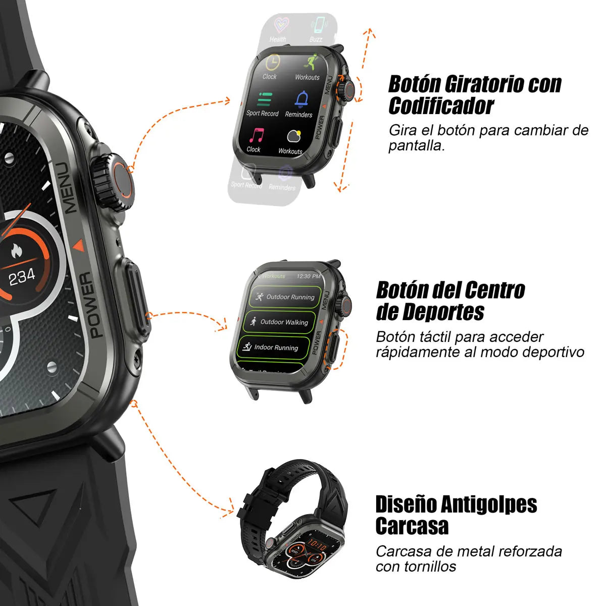 Blackview W30 Smart Watch 1.91 inch Display Waterproof Smartwatch Bluetooth Calling Fitness Tracking Woman Man Watches for Gifts