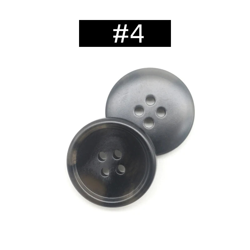 20pcs Resin 4 Holes Buttons Sewing Accessories Size Complete for Clothing Decorative Plastic Buttons Handmade DIY
