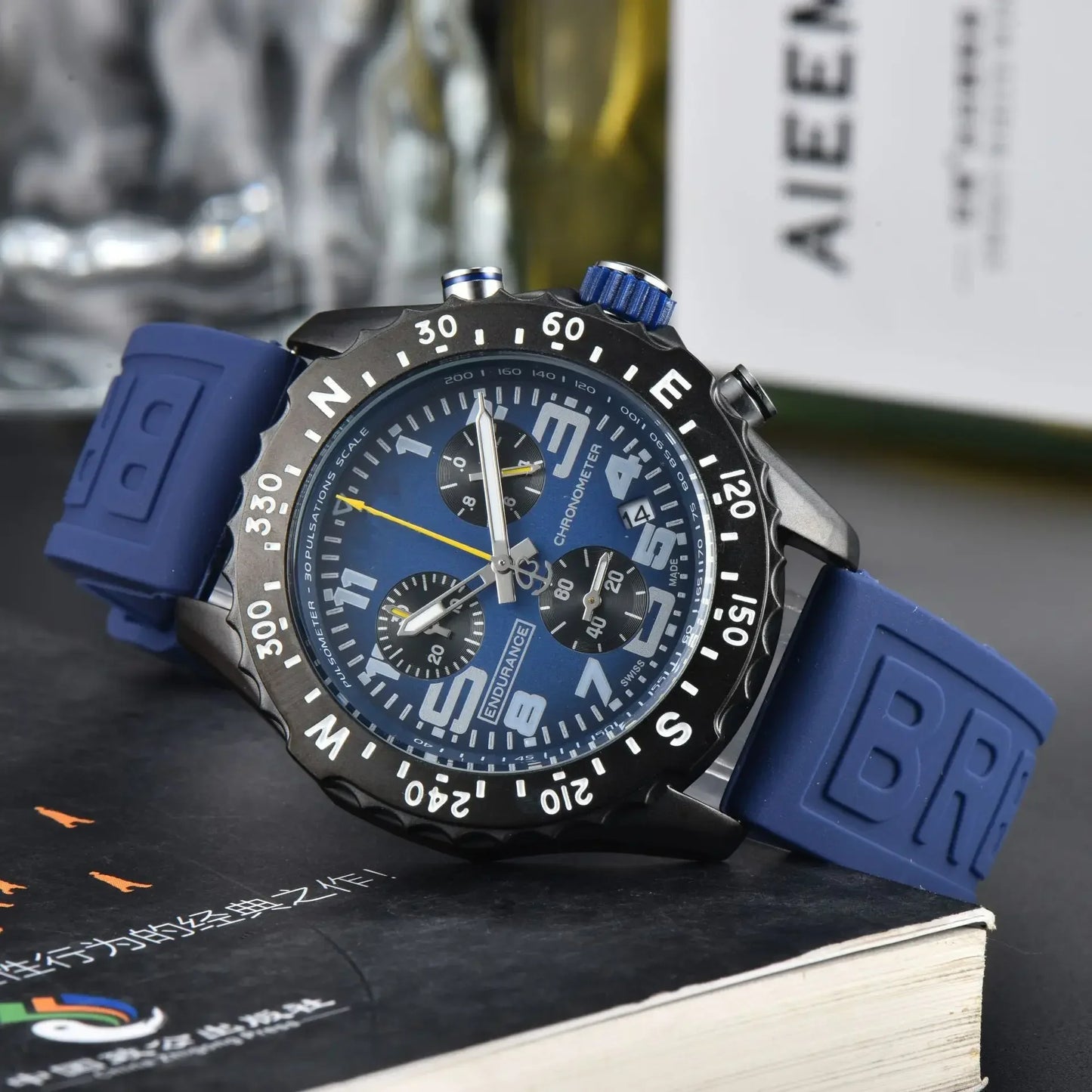 Men's Luxury Business Chronograph Watch - Multi-Function Quartz, Durable Date AAA+ Quality, Professional Style