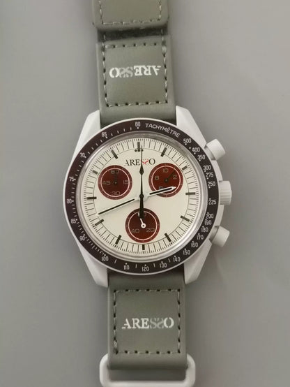 2025 Fashion Man Watch Moon Joint Space Moon Mission Six-hand Chronograph Quartz Men's and Women's Watches