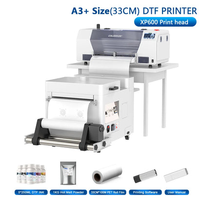 Colorsun A4/A3 DTF Printer Impressora T-Shirt Printing Machine A3/A4 DTF Printers For T-Shirt Hoodies Cloth all Fabric