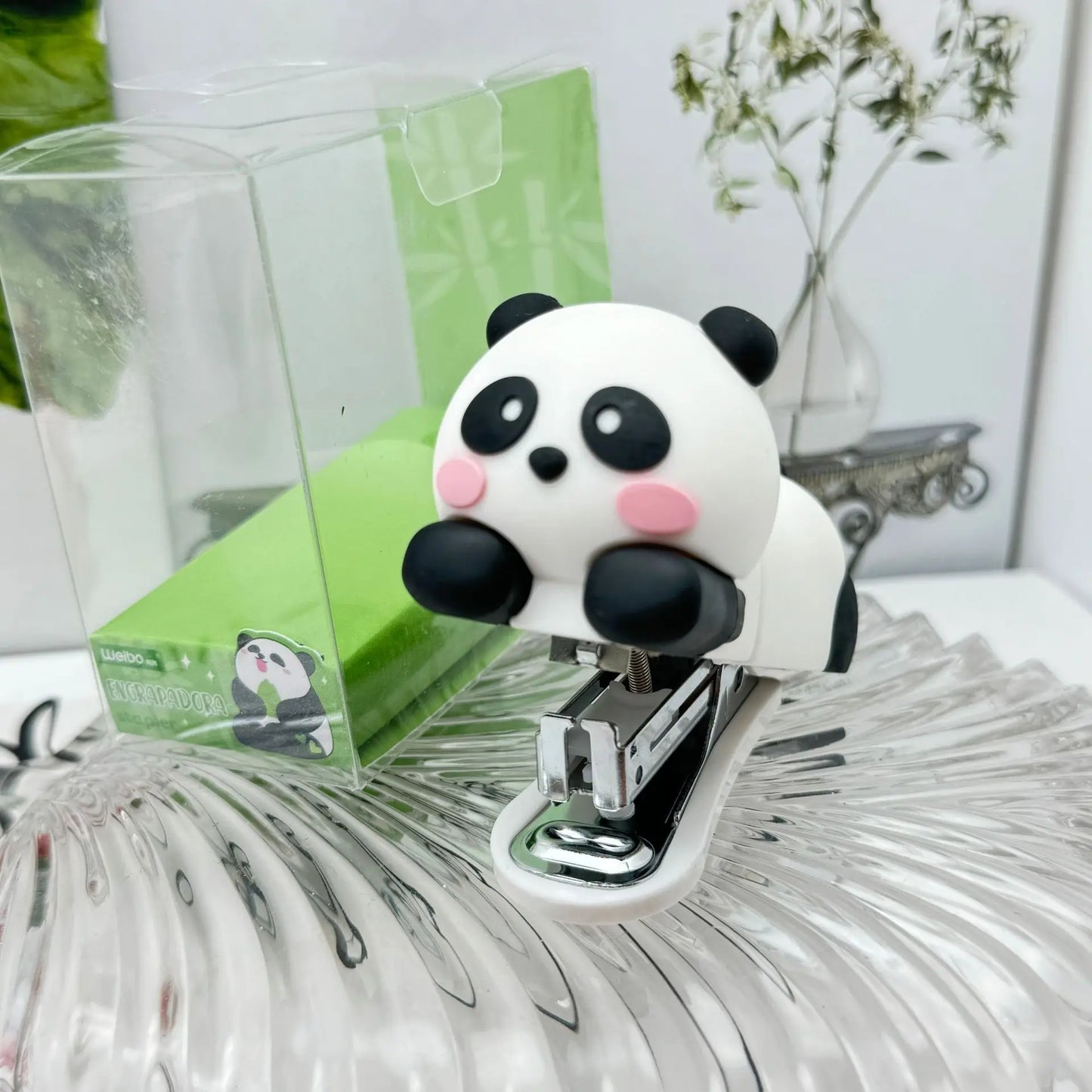 Sanrio Cartoon Stitch Style Stapler Silicone Figurine Desktop Nail Remover Children's Stapler Office Binding Student Supplies