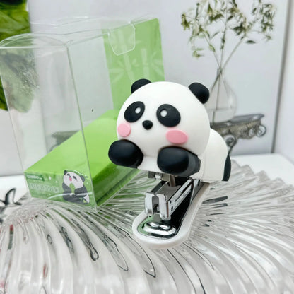 Sanrio Cartoon Stitch Style Stapler Silicone Figurine Desktop Nail Remover Children's Stapler Office Binding Student Supplies