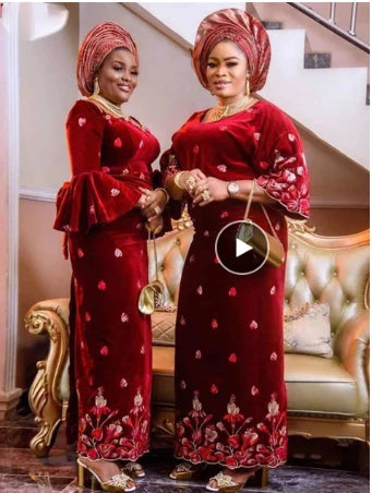 Nigerian Velvet Lace Fabric 2025 High Quality 5 Yards Sequins African Lace Fabric Nigerian Lace for Women Wedding Dress Sewing