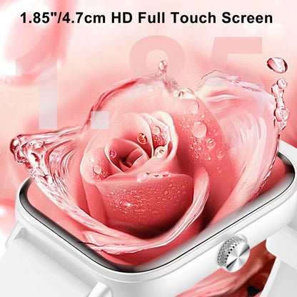 Smart Watch-Call & Message Alerts,1.85"Full Touchscreen Fitness Tracker/Pedeter/100+ Sports Tracker Watch,Gift for Family