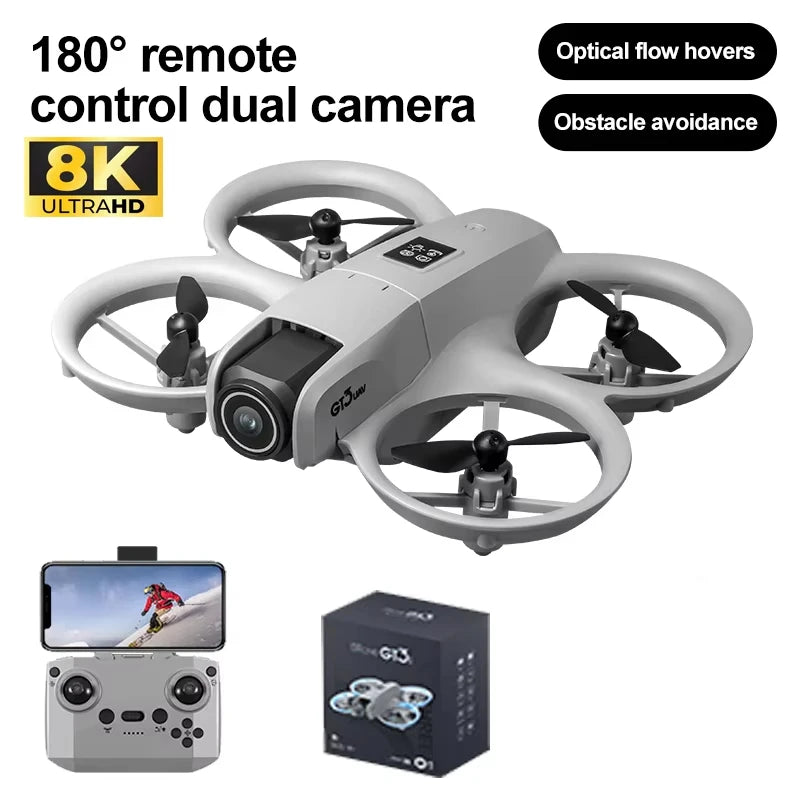 NEW GT3 GPS Drone with 8K HD Dual Cameras 180° FPV 5G WIFI Brushless Motors Intelligence Obstacle Avoidance Foldable Quadcopters