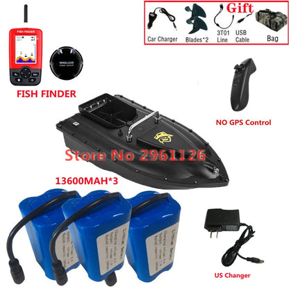 600M GPS Sonar Fish Exploration High Speed Remote Control Bait Boat Model 1.5KG 16GPS Constant Speed Cruise RC Bait Boat Model