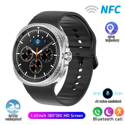 Watch 8 Ultra Classic GPS Compass NFC SmartWatch 46mm Version AMOLEL Rotating Dial BT Call 3ATM Waterproof Watch7 Upgraded Watch