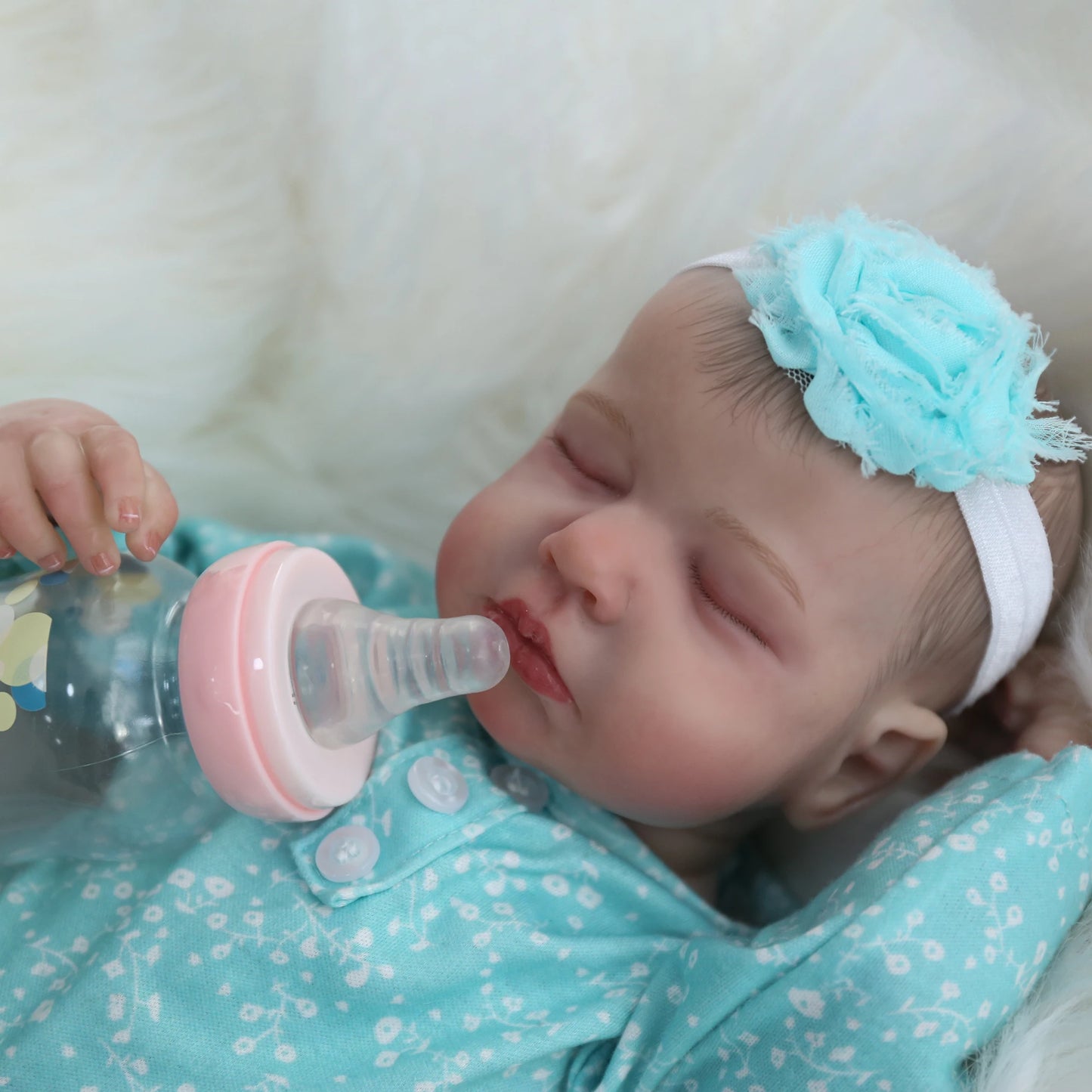 Realistic Reborn Baby Dolls Girl - 20 Inch Lifelike Newborn Baby Doll Real Life Baby Dolls Sleeping Soft Weighted Reborn Doll