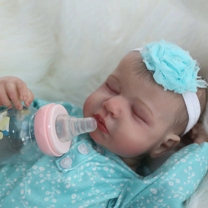 Realistic Reborn Baby Dolls Girl - 20 Inch Lifelike Newborn Baby Doll Real Life Baby Dolls Sleeping Soft Weighted Reborn Doll