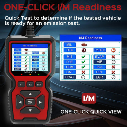 OBD2 Scanner Live Data Professional Mechanic OBDII Diagnostic Code Reader Tool for Check Engine Light V519