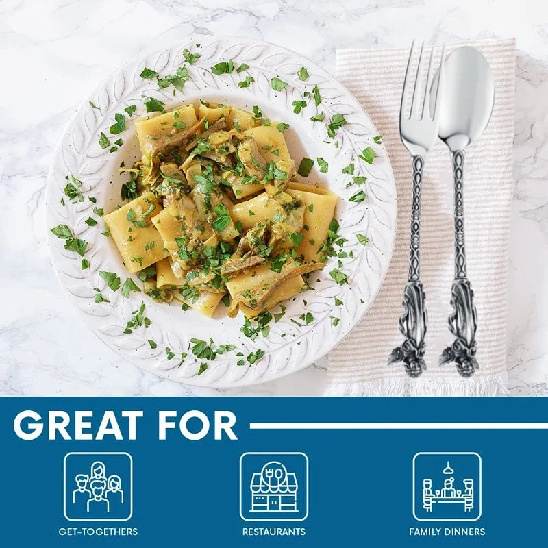 Creative Party Decor Fork and Spoon Set Skull Angel Mermaid Cutlery Stainless Steel Fork Spoon Halloween Party Dinner Cutlery