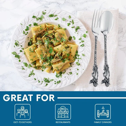 Creative Party Decor Fork and Spoon Set Skull Angel Mermaid Cutlery Stainless Steel Fork Spoon Halloween Party Dinner Cutlery