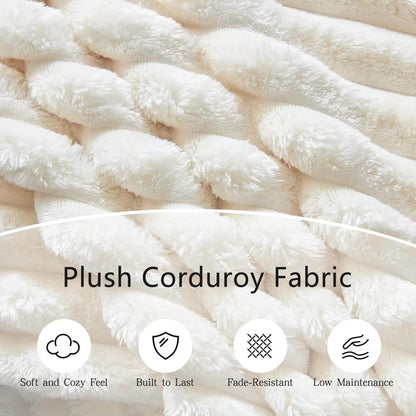 Oversized Cloud Couch, Convertible 4 Deep Seat Foam Sofa Couch, 2 in 1 Plush Corduroy Sofa with 6 Soft Pillows, Modern Mod