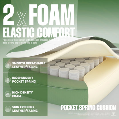 Dowinx Fabric Gaming Chair with Footrest, Big and Tall Gaming Chair for Heavy People, Computer/PC Gamer Chair for Adult