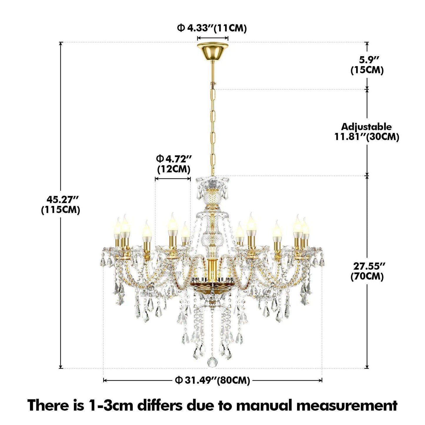 4/6/8/10/15 arms Lights Crystal Chandelier Pendant Ceiling Light Chandelier Lamp Living room light Vintage Home Lighting Indoor
