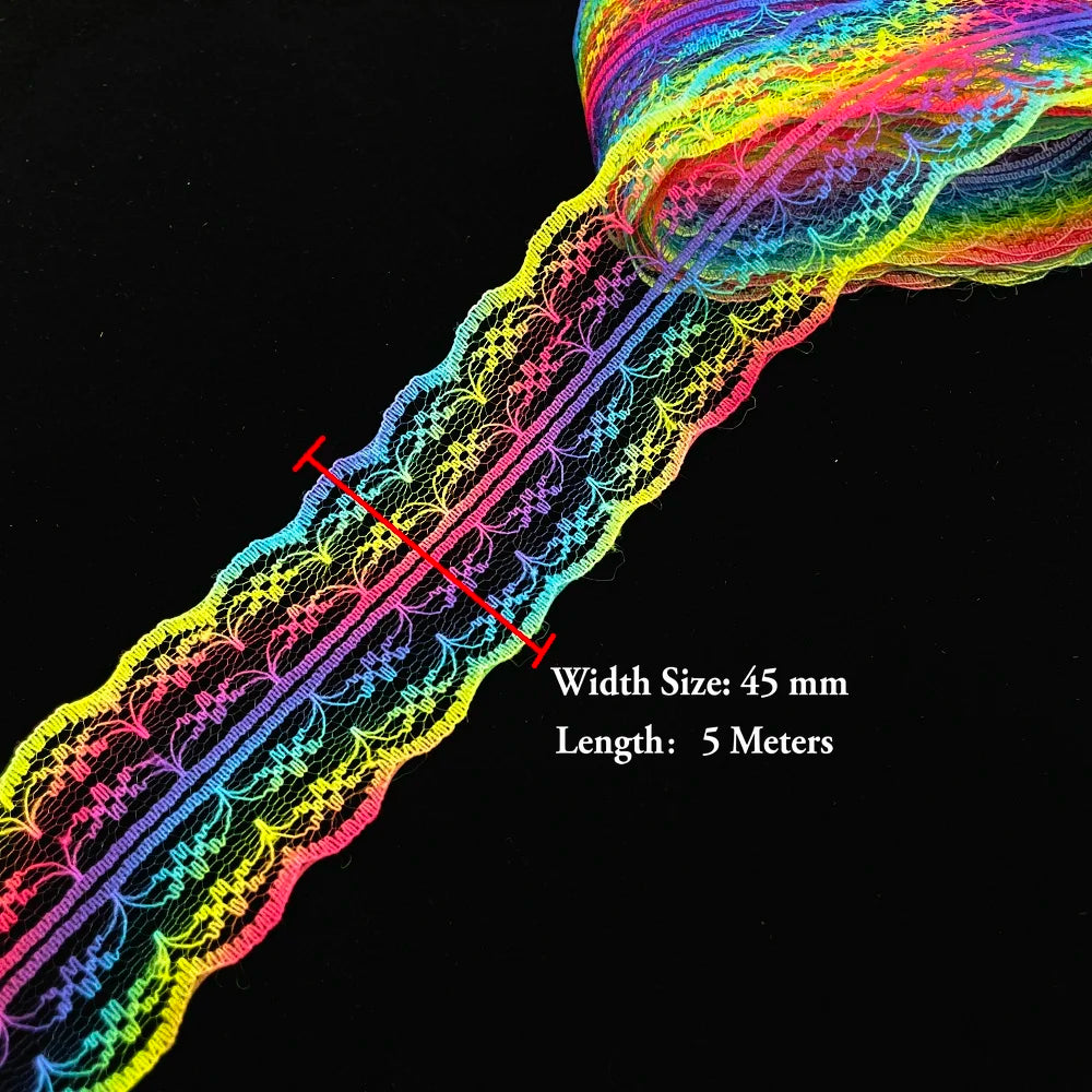 5 Meters White Black Lace Ribbon Assorted Pattern Trims for Gift Wrapping Christmas Wedding Decorations DIY Crafts Sewing Supply