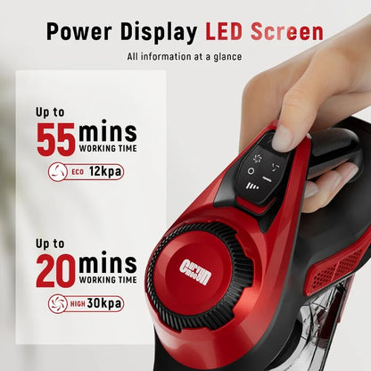Cordless Vacuum Cleaner for Home Stick Vacuum 40Kpa Smart Display 1.5L Dust Cup MAX 55mins Runtime Lightweight Handheld Vacuum