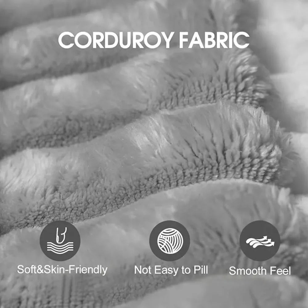 107.5" Boneless Corduroy Living Room Sofa – L-Shaped Cloud Sectional with Chaise, Modular Deep Seat & No Assembly