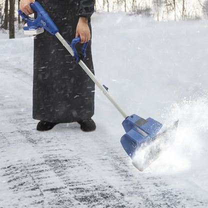 24V Cordless Snow Blower, 11" Clearing Width & 19.7ft Throw, 4.0Ah Battery for Driveways/Sidewalks, Lightweight 15.4lbs, 2500RPM