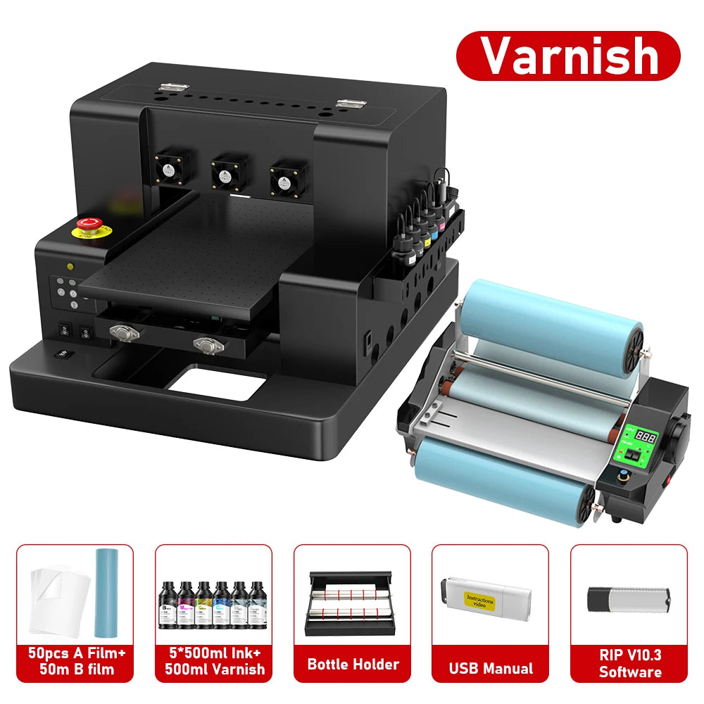 US EU Stock DTF Printer for Textile Printing A3 A4 UV Printer Epson L805 XP600 Direct to Film A3 A4 DTF T-shirt Printing Machine
