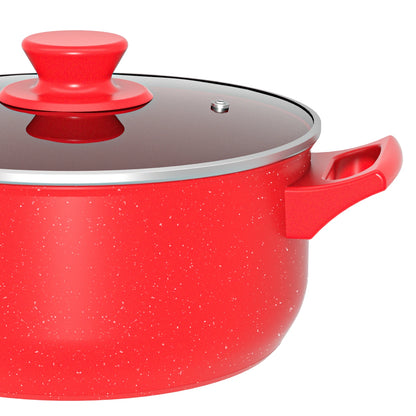 13-Piece Luxury Nonstick Cookware Set - Skillet Outdoor Set for Home Cooking Kitchen Utensils - Gift for Family and Friends