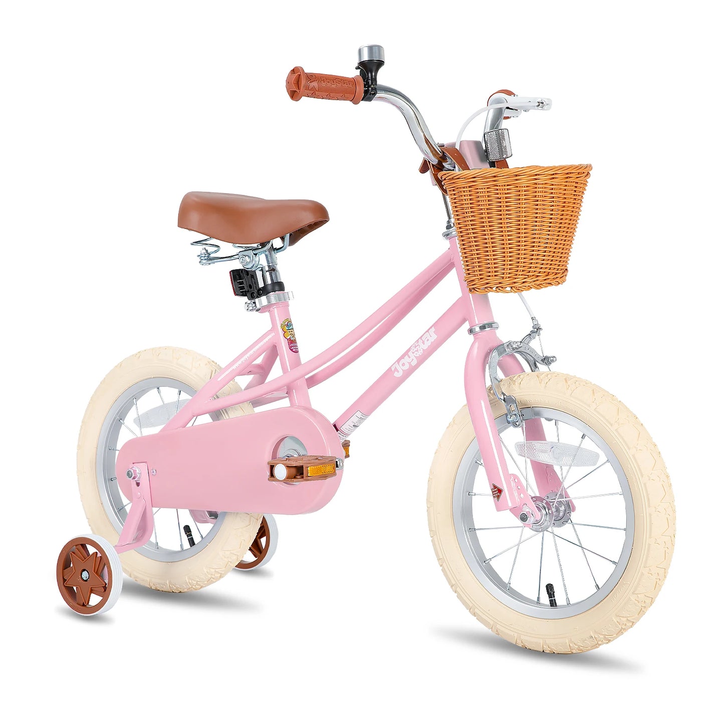 JOYSTAR Retro Style Girls Bike for 2-12 Years Kids, 12 14 16 Inch Kids Bike with Training Wheels, 20 Inch with Kickstand, Pink