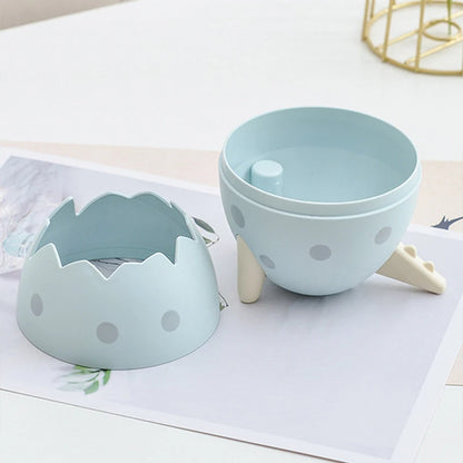 Cute Dinosaur Egg Detachable Pen Holder Organizer Pencil Pot Container Stationery Office Desktop Ornament Storage Box Kids Gift
